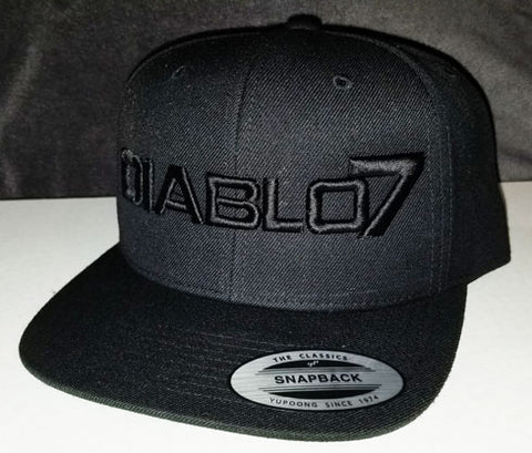 Snapback Hat :: Black on Black